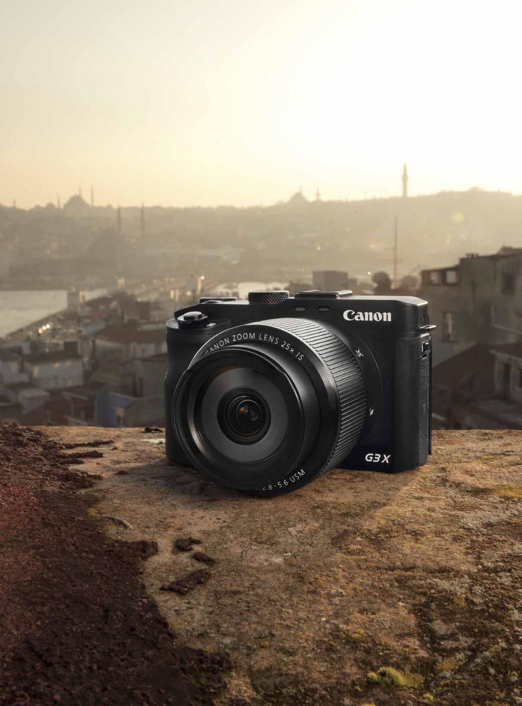 Canon PowerShot G3 X:ssa on 25-kertainen zoom.
