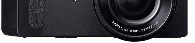 toimintoja on hyvin vähän, esim. ei videokuvausta. Muotoilu on virkistävän uutta. 116 mm 1x 2 mm 2 16,0 3,7 6400 KUVAA/ SEKUNTI Sigman dp Quattro-mallistossa on neljä kiinteäpolttovälistä kameraa.