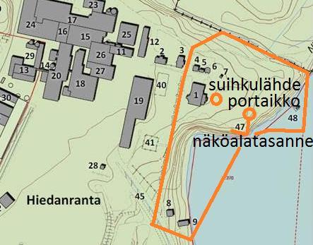 9 RAKENNUS 47: KARTANON PUUTARHA- JA PUISTORAKENTEET RAKENNUSTIEDOT Nykykäyttö Historialliset käytöt Suunnittelija Valmistumisvuodet (muutosvuodet) Kerrokset Pinta-ala Julkisivumateriaalit Kantava