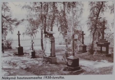 Kuva hautausmaan viereen pystytetystä