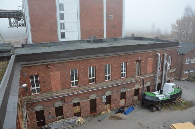 Arvoluokat Rakennus Sisätilat Arvoalue Suositukset julkisivuja nuoremmat Kate bitumikermi Vuoraus vuoraamaton Sokkeli lohkottu luonnonkiviharkko Betonipilari, - palkki, osittain tiili tasakattoinen,