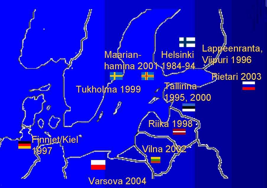 2 Päihdetiedotusseminaarit Kööpenhamina 2005 Pidetty 26 kertaa 1984-2010 aikana Osallistujia yli 1200 Amsterdam 2007 Bad Ems 2006 Berliini 2008 Cernobbio/Como