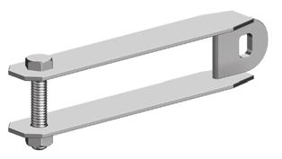 090, 25 kpl, 0,1 kg Ristikkopalkin taittosokka, Ø 12 mm, litteäpäinen