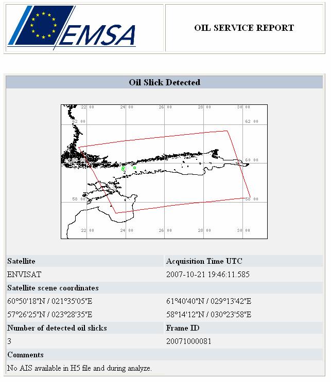 Clean Sea Net käytännössä Satelliitin ylilennon jälkeen sähköposti kuvan kattaville maille