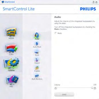 Mikään muu SmartControl Lite in näppäin ei ole käytössä.