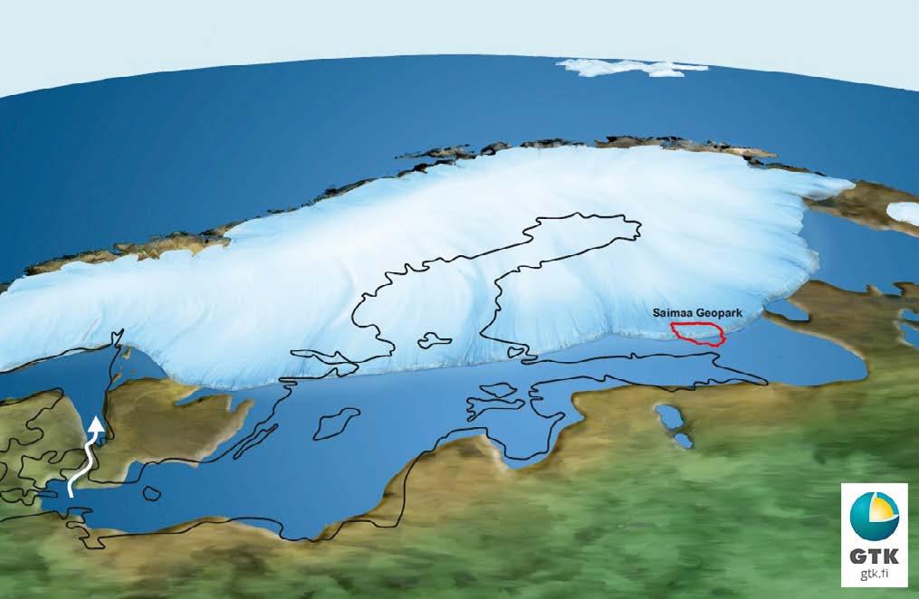 jatkunut sulamisvaihe. Noin 12 300 vuotta sitten ilmaston tilapäinen viileneminen pysäytti sulavan jäätikön reunan Imatra-Lappeenranta -linjalle.