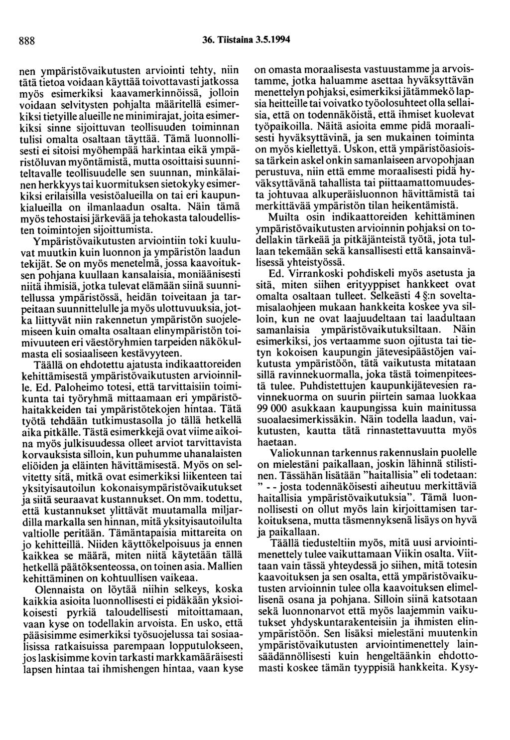 888 36. Tiistaina 3.5.