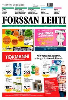 SANOMALEHTIDUO Hämeen Sanomat + Forssan lehti tavoittavat alueelta yhteensä 90 000 ostovoimaisinta lukijaa