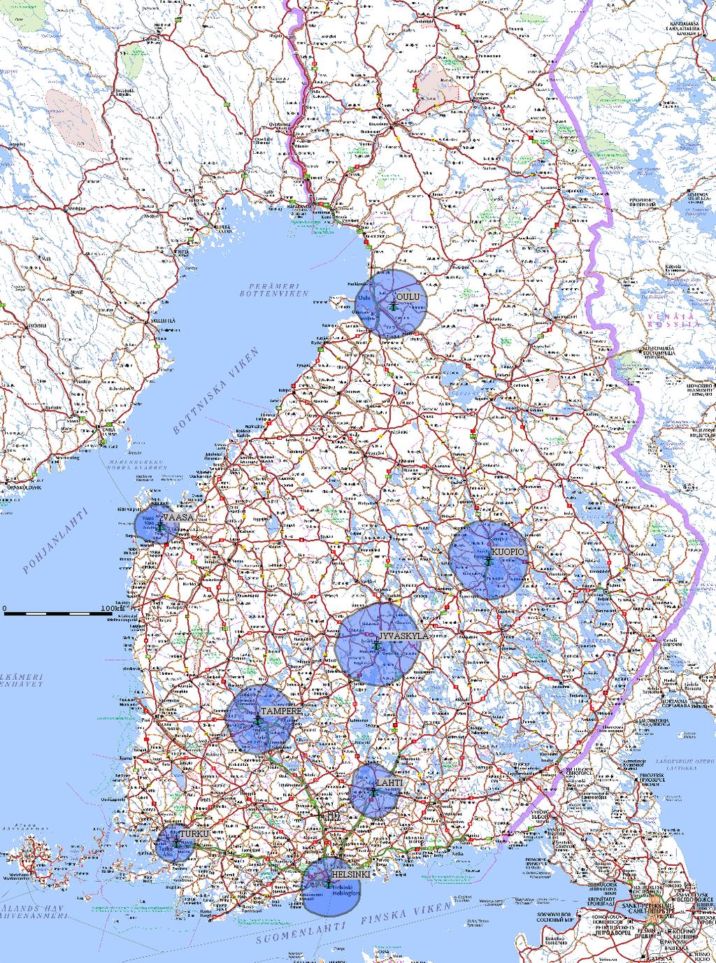 Uusi kaupunkiverkko TK a (~48 % väestöpeitto) Helsinki: 90,3MHz (nyk.yle Porvoo, jonka tilalle M70H taajuus Porvoo 90,8MHz) Turku: lyhytaikaisista esim. 95.9 MHz Tampere: optimoinnin kautta esim.