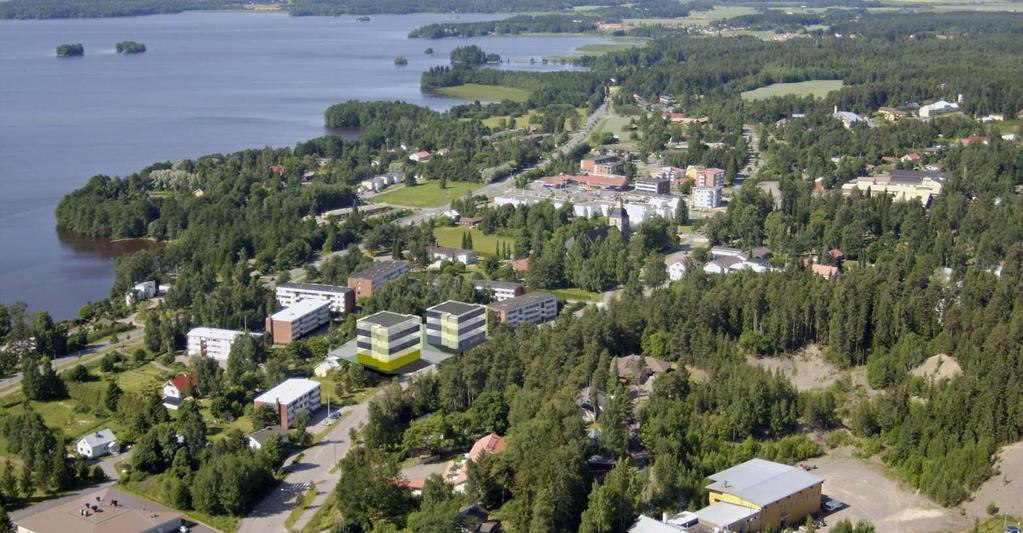 alueelle voidaan mahdollistaa kaksi yli kolmekerroksista asuinkerrostaloa, joista toiseen sijoittuvat liiketilat