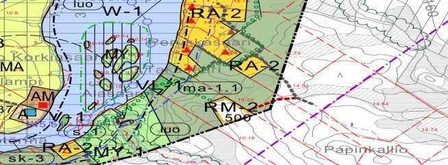 Merkittävimmät korjaukset kaavaehdotukseen RM-2 alue Kellolammelle Kellolammen itäpuolella tilan 10:18 alueelle kaavarajauksen laitaan