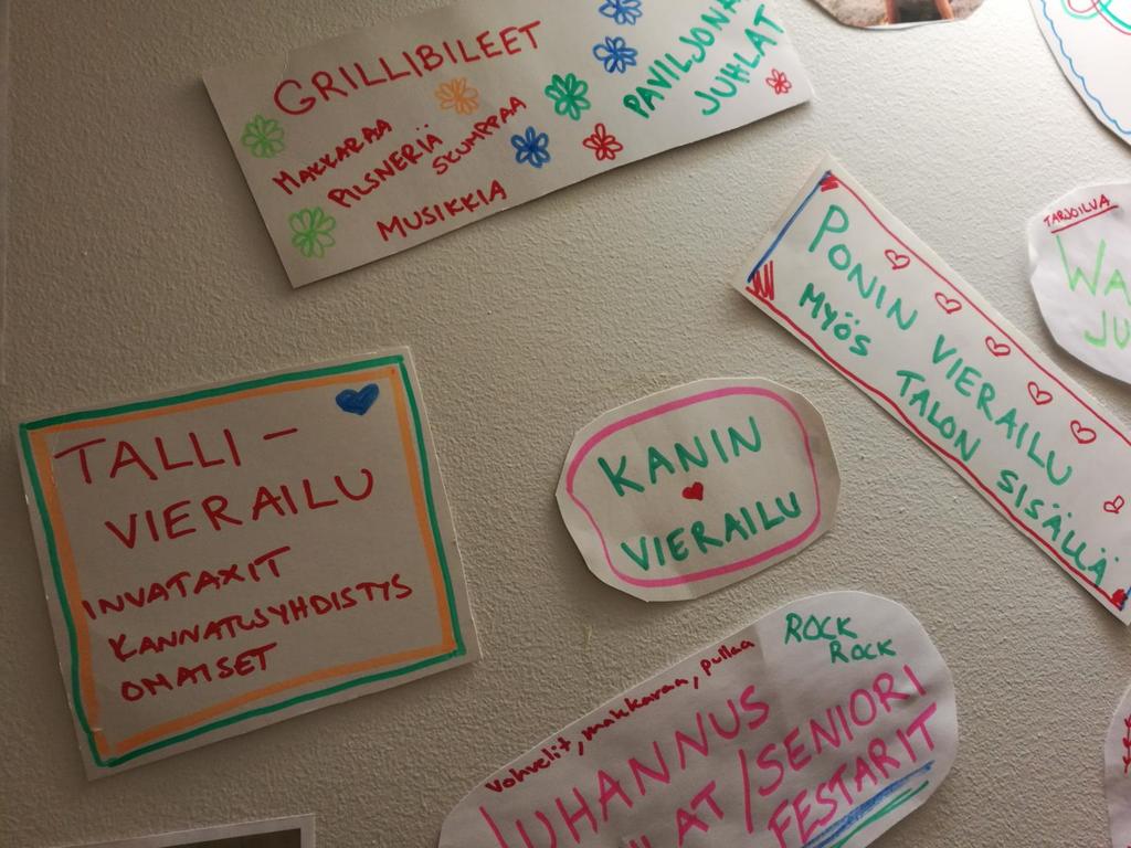 Asiakkaille arvoa tuottavaa aikaa, tähtihetkiä jne.