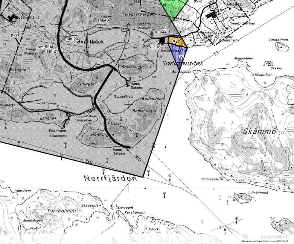17 Alueella on voimassa Inkoon manneralueen osayleiskaava (kuva 11), joka on hyväksytty kunnanvaltuustossa 13.6.2002.