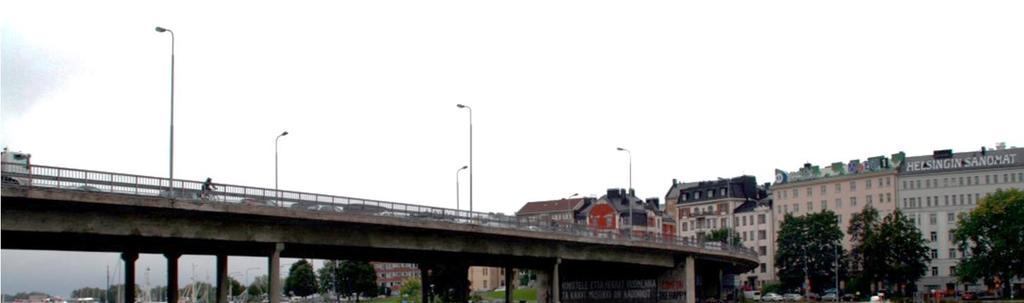 Sörnäisten rantatien länsireuna on pääasiassa työpaikka-aluetta.