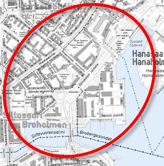 siihen liittyvän alueen Kruununhaan