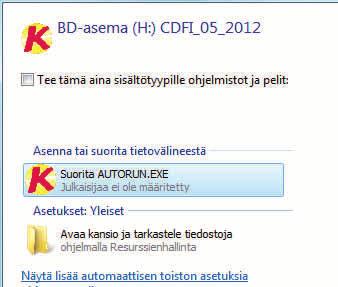 Napsauta ikkunan yläreunassa hiiren kakkospainikkeella sitä levykuvaa, jonka haluat avata virtuaaliseen levyasemaan.