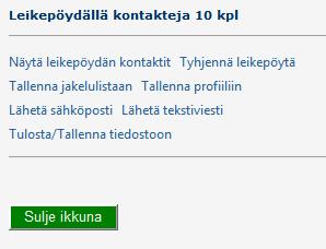 leikepöydälle Leikepöydällä napauta