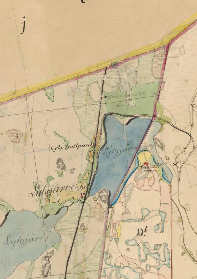 1800-luku 1840-luvun Pitäjänkartta (Kuva: Kansallisarkiston