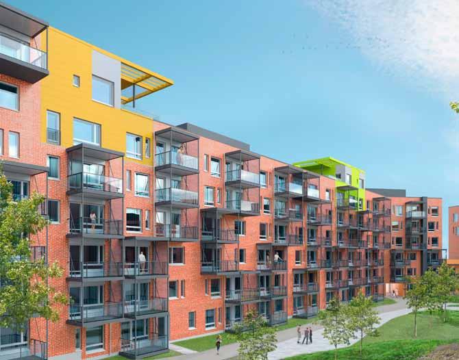 4 yitkoti.fi/bristollari Tyylikkäitä valoisia citykoteja Taiteilijan näkemys Bristollari sijaitsee Teollisuuskadun varrella, asuntojen avautuessa Aleksis iven kadun suuntaan.