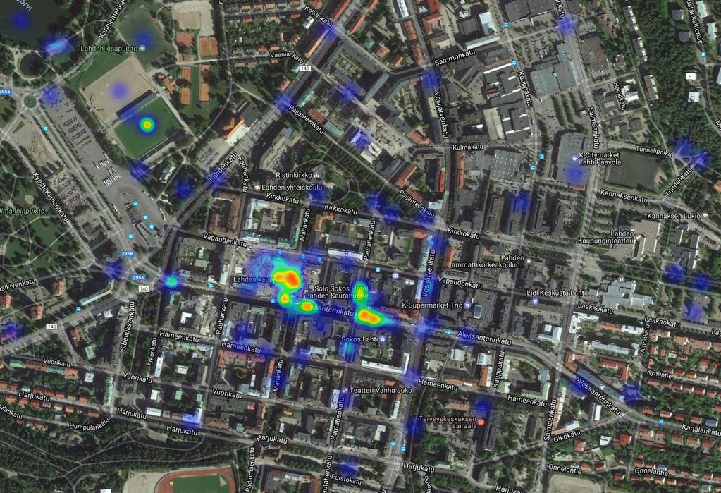 Muiden parannusehdotusten jakautuminen alueellisesti