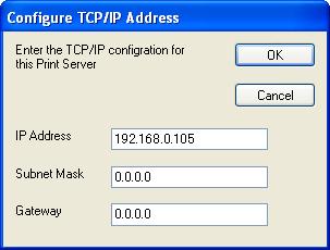 J Napsauta Configure IP Address (Konfiguroi IP-osoite). Jos haluat asentaa PS-ohjaimen, valitse Custom (mukautettu) ja seuraa näytön ohjeita.