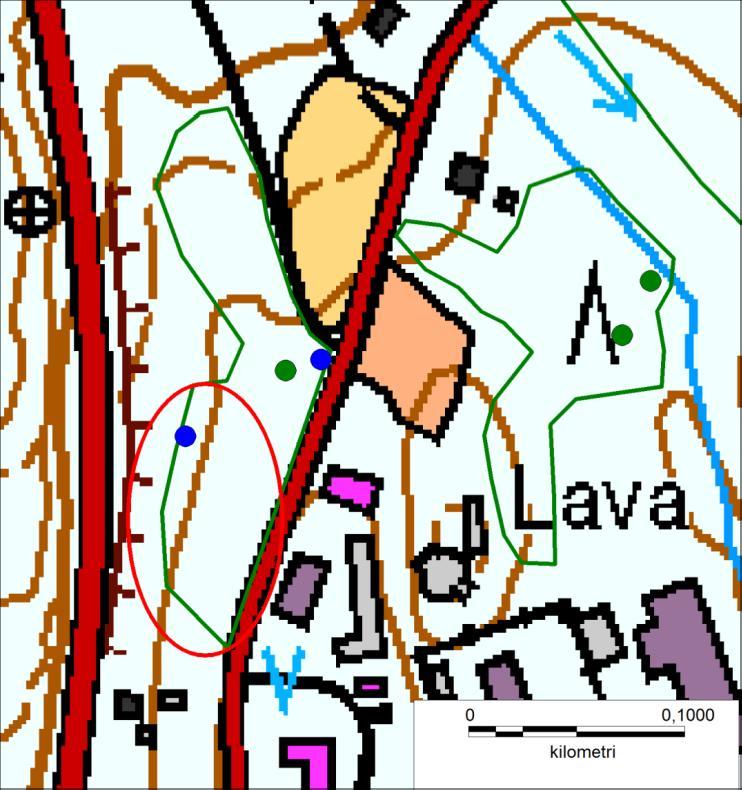 FCG SUUNNITTELU JA TEKNIIKKA OY Kaavaselostus 5 (14) 22.9.2014, muutos 14.12.2015 Ristiina ESE Kitereentie asemakaava Kuva 5. Kitereentien liito-oravat.