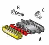 Tuotekoodi 8-0504 Eristeet Superseal liittimille Nimike Tuotekoodi Pakkaus eriste sokea 697-78 00 eriste