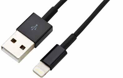 24-6300 Applehyväksytty USB-johto ja Lightning liitin Lightning-liitännällä varustettujen tuotteiden lataamiseen tai