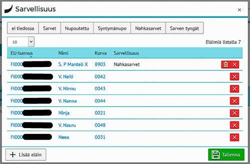 Jos tarkastettavien emojen ryhmä on suuri, kannattaa tarkastus tilata viimeistään viikkoa ennen seminologikäyntiä. Silloin toimenpiteelle voidaan varata riittävästi aikaa.