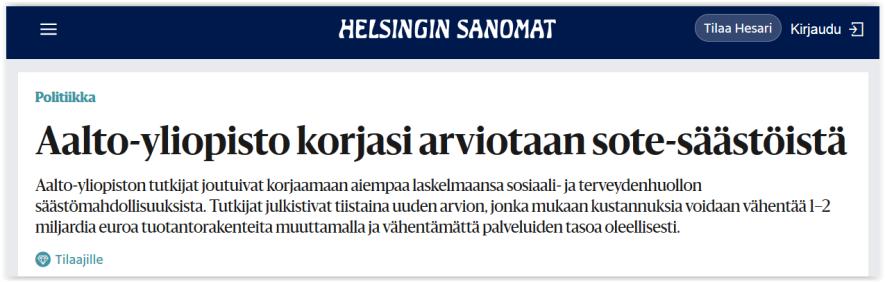 Suunnitelmien taustalla olevat