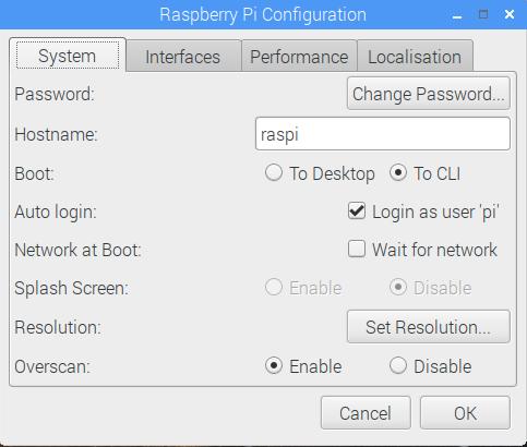 7. RasPi-tietokoneen konfigurointi Olet jo edellä loggautunut RasPiin VNC-etäyhteydellä.