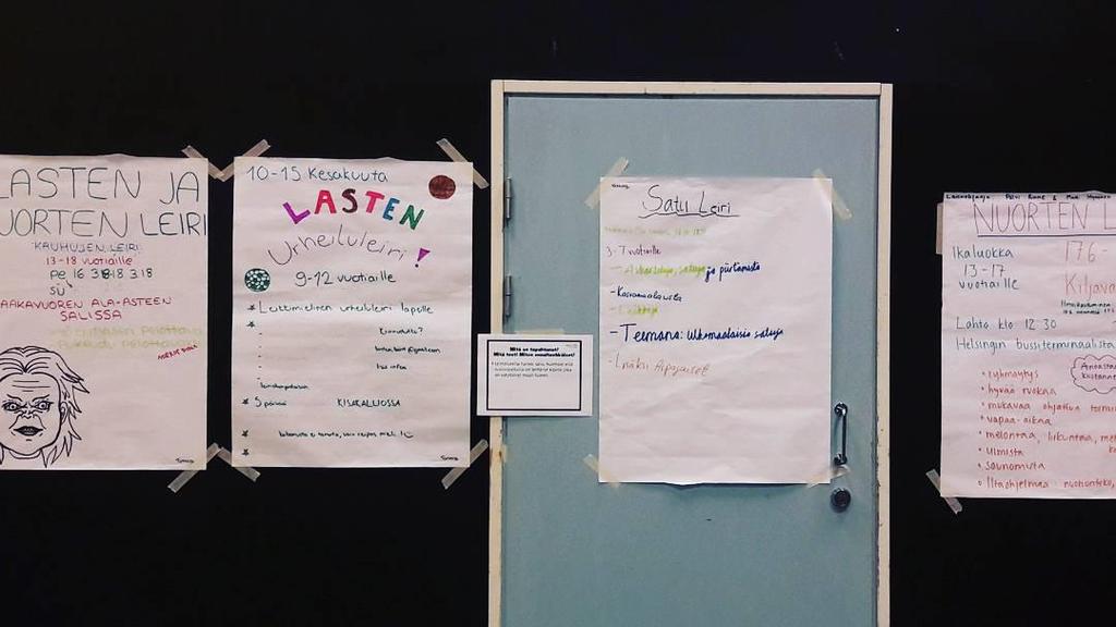 HARJOITUS 2: ERILAISET LAPSET Seinällä on fläppipaperi, johon piirretty lapsia. Jokainen osallistuja saa muutaman post it-lapun.