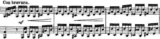 Konsertossa kuultu tahdeissa 116-120. Kuva 26.