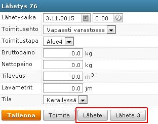 Jos valittuna oli esim.