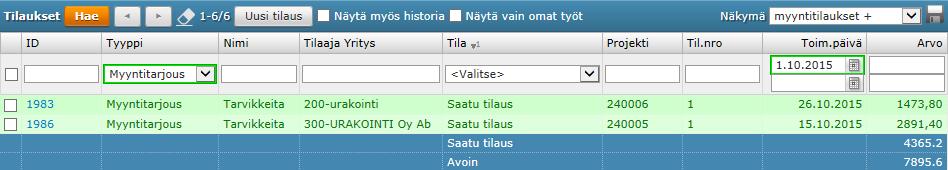 erittelyt tarvittaessa. Nyt näkyy vain summat.