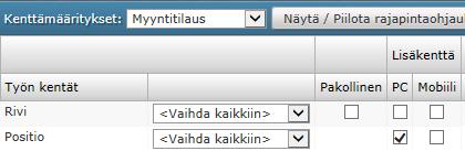 aina näkyviin, näkymästä saadaan paremmin skaalautuva erikokoisilla näytöillä.