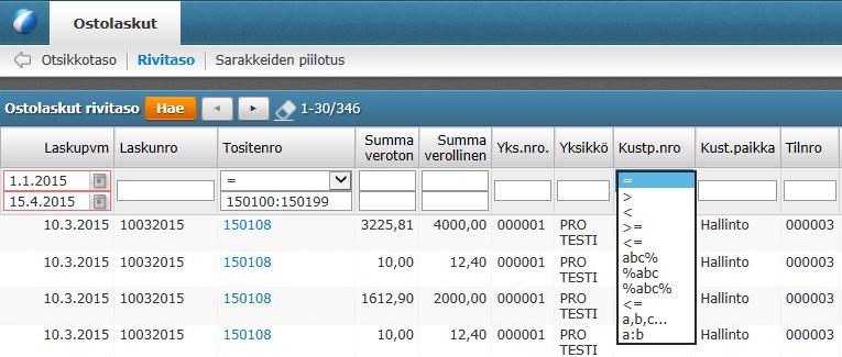 Laskun hylkäyksestä vaaditaan nyt kommentti. Huom, reskontran hoitaja profiililla voi tallentaa täyttämättä pakollisia tietoja. Laskulle voi jatkossa kirjoittaa kommentin myös hyväksynnän jälkeen.