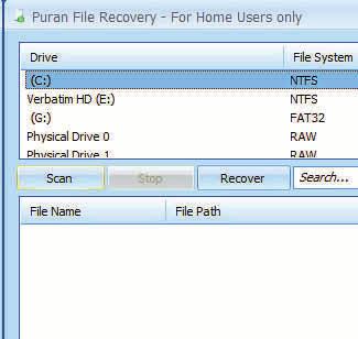 Asenna Puran File Recovery.