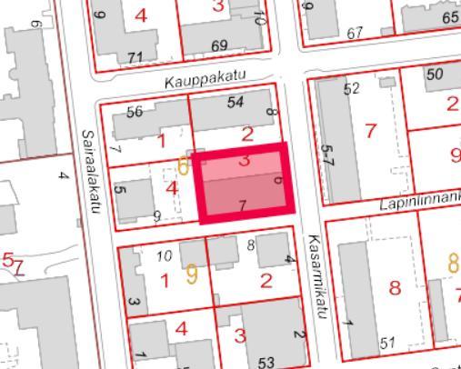 Kuopion kaupunki Pöytäkirja 4/2017 8 (25) 50 Kuva 2: tontti 297-6-6-3 Tontti on asemakaavassa osoitettu asuin-, liike-, toimisto- ja palveluasumisrakennusten korttelialueeksi (ALP-2).