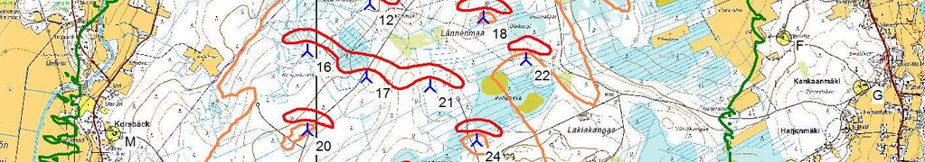 SHADOW - Map Calculation: 20 x Vestas V126 hh137m (worst case) WindPRO