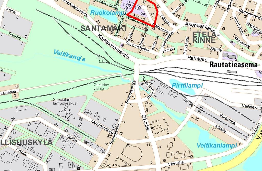 kaupunginosan korttelin 3060 tonttien 1-3 ja 7-10 sekä virkistysalueen asemakaavamuutoksen