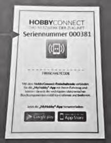 saako se virtaa. USB-virtakaapelin on oltava liitettynä Hobby Connect Boxiin.