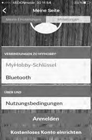 fi Salasana: Etunimi: maija Yhteydet MyHobbyyn MyHobby-koodi Bluetooth Tietoa meistä 7 8 Sukunimi: meikäläinen Avaa maksuton tili Kuva 4 6 Käyttöehdot Ilmoittaudu Avaa maksuton tili Kuva 5 Ilmoita