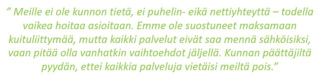 Aloittelijoista 87,5 % kokee tarvitsevansa apua sähköisten palveluiden käytössä.