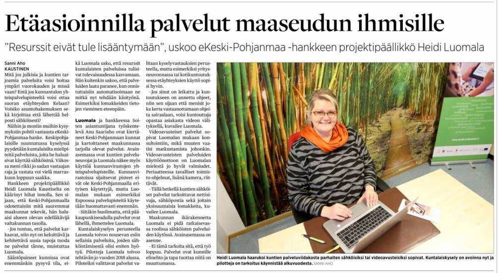 Haastattelu YLE Radio Suomessa 3.11.2017.
