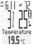 näyttää lämpötilan Celsius- tai Fahrenheit-asteina Painikkeet Painike (kokonaisarvot /syke/