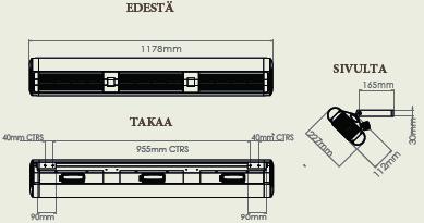 Teho (W) 3 X 2000 (6000) Virta / lamppu (A) 8,7 Kokonaisvirta (A) 26,1