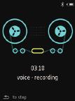 10 Tallenteet Tallentaminen AZURE -laitteella voit tallentaa: ääntä sisäisellä mikrofonilla. Äänen tallentaminen 1 Kohdassa > [Tallenteet], valitse [Aloita äänitallennus]. Tallennusnäyttö avautuu.
