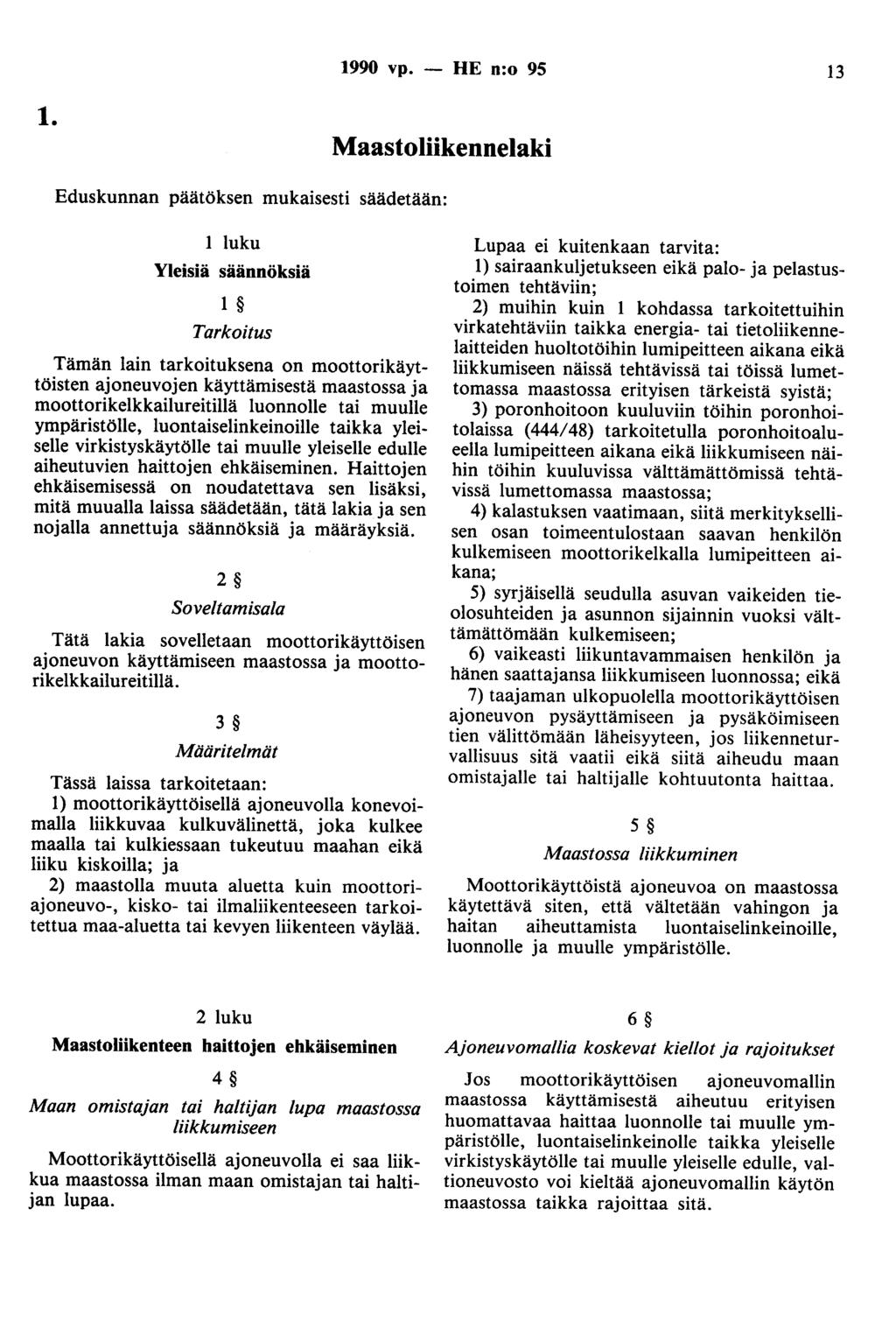 1990 vp. - HE n:o 95 13 1.