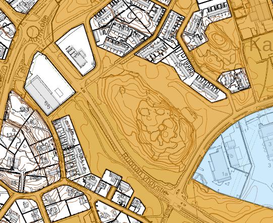 Naantalin kaupungin maanomistus on osoitettu kartalla ruskealla värillä (kartta ei